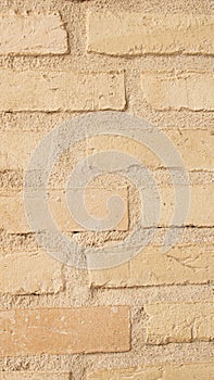 Texture of a wall made of bricks