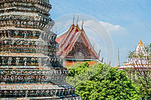 Detail of Thai temple