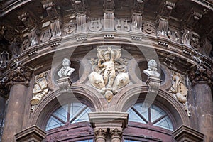Detail of Theater on Piazza Vincenzo Bellini photo