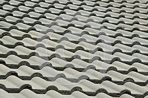 Detail of a tiled Roof photo