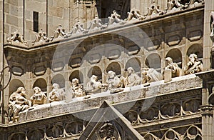Detail of the Toledo Cathedral in Spain
