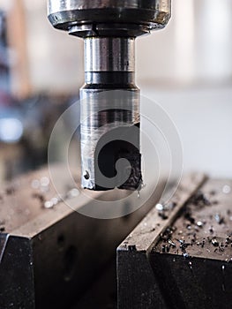 Detail of the tool of a milling cutter