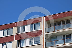 Detail of top of the prefabricated house