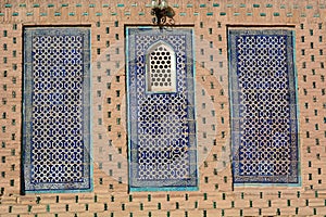 Detail in Tosh Hovli palace. Itchan Kala. Khiva. Uzbekistan photo