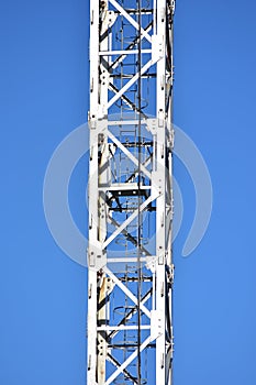 Detail of tower crane structure