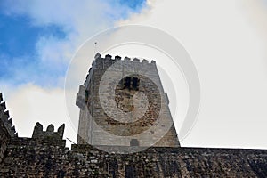 Detail of the towers of Sabugal Castle in Portugal photo