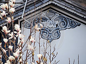 Detail of Traditional Bai Architecture in Dali Yunnan China