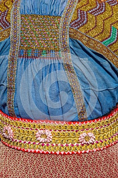 Detail from traditional Bulgarian folk costume for women