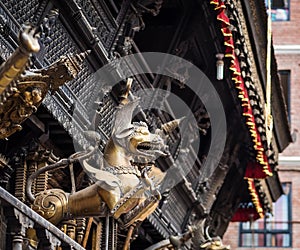 De tradicional nepalí templo 