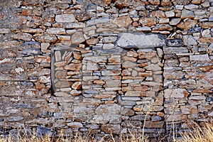 Detail of Traditional Stone Wall, Greece