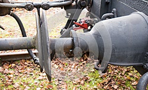 Detail of train buffers