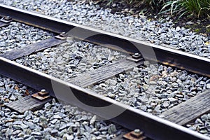 Detail of train tracks
