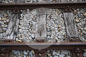 Detail of train tracks