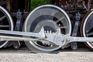Detail from train wheels