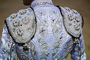 Detail of the traje de luces or bullfighter dress photo