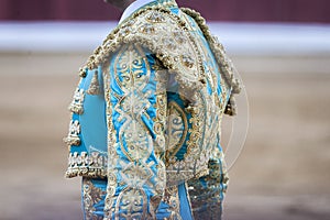 Detail of the `traje de luces` or bullfighter dress photo