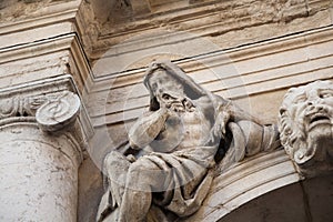 Detail of Trissino Baston palace, Vicenza, Italy