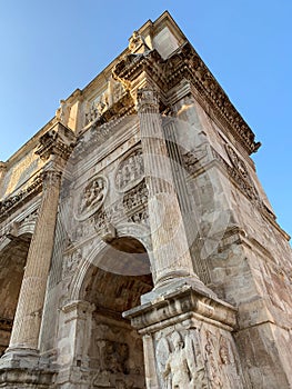 Detail of the Triumph Arch of Constantine - Arco di Costantino - Rome