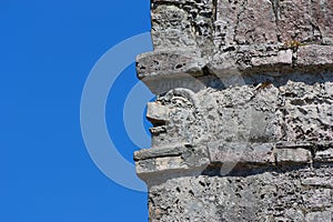 Detail of the Tulum architecture in tulum quintana roo, mexico I photo