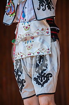 Detail of Turkish folk costume for man