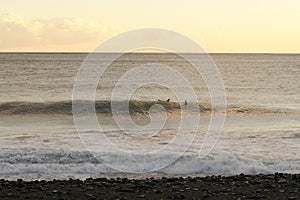 detail of two surfer in Genova Voltri