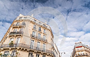 Detail from typical French architecture in Paris