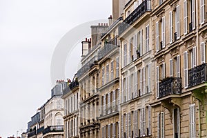 Detail from typical French architecture in Paris