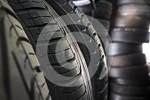 Detail of used or part worn tyres for sell