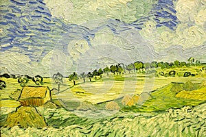 Detail of the Van Gogh paintnig