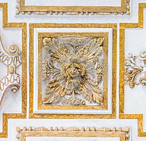 Detail from the vault in the choir of the Mezquita Cathedral of Cordoba. Andalusia, Spain. July-03-2019 photo