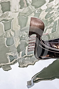 Detail of a Venetian Gondola, Venice, Italy