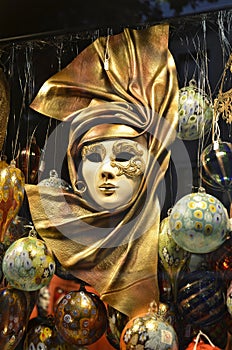 Detail of Venice Typical Carnival Mask