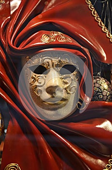 Detail of Venice Typical Carnival Mask