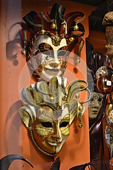 Detail of Venice Typical Carnival Mask