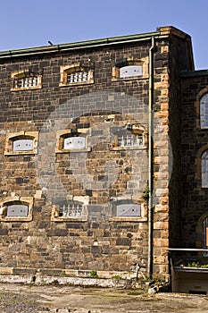 Detail of Victorian jail block