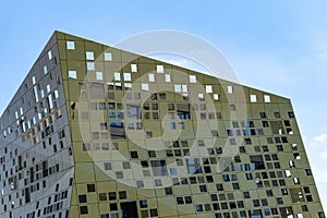 Detail view of the Forum Gold und Silber building in Schwaebisch Gmuend