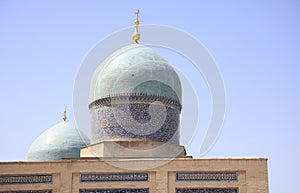 Detail view of the Khast Imam Complex in Tashkent, Uzbekistan