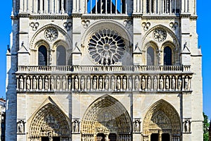 Detail view Notre Dame de Paris