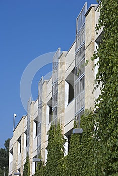 Detail view of a parking garage