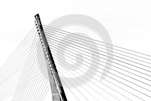 Detail view of the Ponte Dos Tirantes Bridge in Pontevedra photo