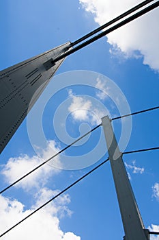 Detail view of the Theodor-Heuss-Bridge