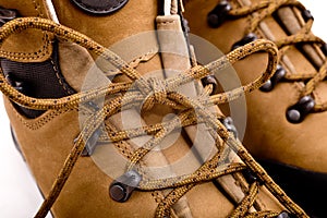 Detail of walking boots