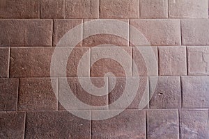 Detail of a wall of Inca`s Qorikancha temple ruins
