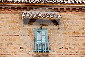 Walls and windows of the historical Cloister of Our Lady of Mongui photo