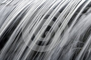 Detail of water cascade taken by long exposure