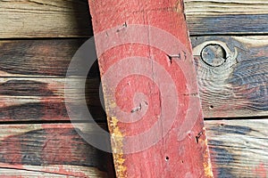 Detail on a weathered old barn