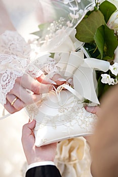 Detail of wedding ceremony