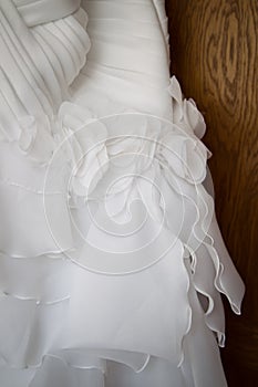 Detail of a wedding dress