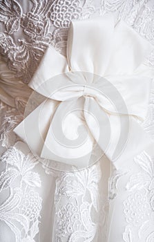 Detail of wedding dress