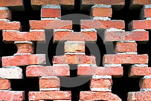 Detail of the window of an old barn.